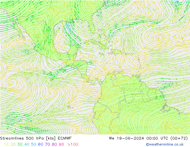  500 hPa ECMWF  19.06.2024 00 UTC