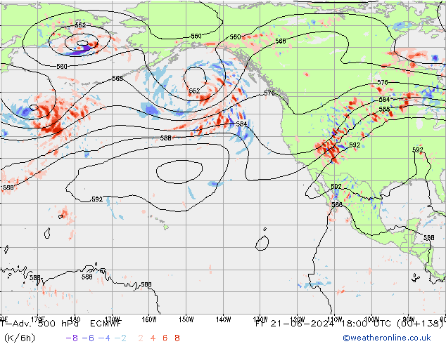 T-Adv. 500 hPa ECMWF ven 21.06.2024 18 UTC