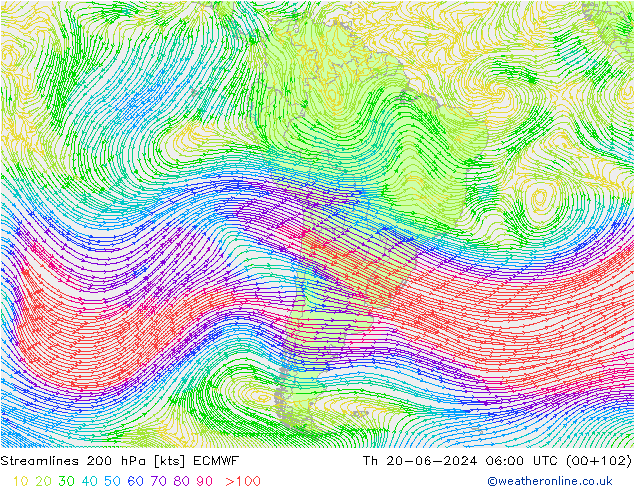  200 hPa ECMWF  20.06.2024 06 UTC