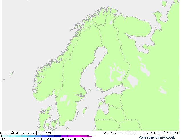 Precipitación ECMWF mié 26.06.2024 00 UTC