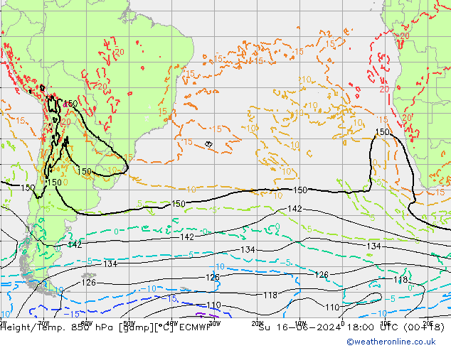 Z500/Rain (+SLP)/Z850 ECMWF dim 16.06.2024 18 UTC