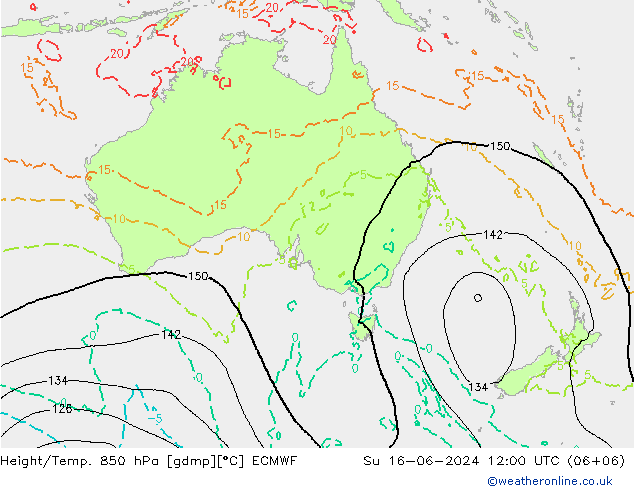Z500/Rain (+SLP)/Z850 ECMWF dim 16.06.2024 12 UTC
