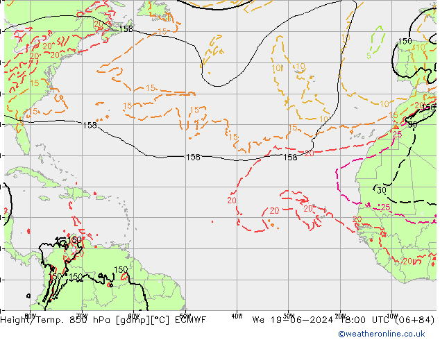 Z500/Rain (+SLP)/Z850 ECMWF We 19.06.2024 18 UTC