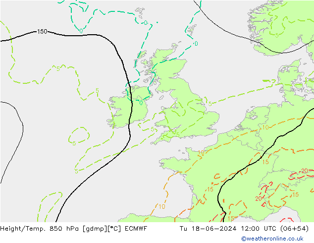 Z500/Rain (+SLP)/Z850 ECMWF Ter 18.06.2024 12 UTC