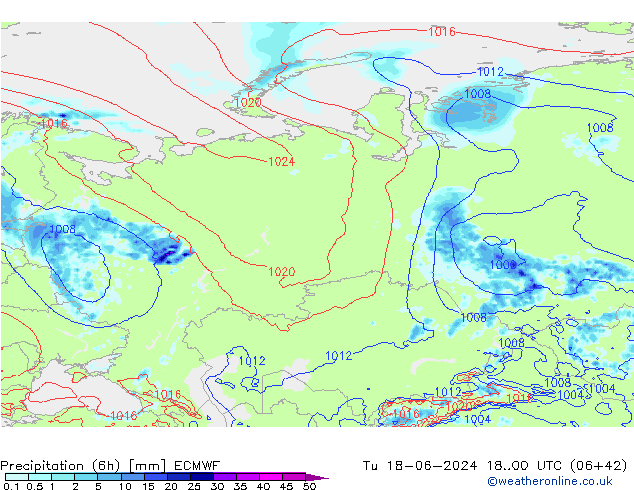 Z500/Rain (+SLP)/Z850 ECMWF mar 18.06.2024 00 UTC