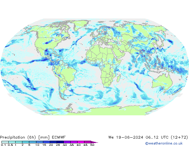 Z500/Rain (+SLP)/Z850 ECMWF Mi 19.06.2024 12 UTC