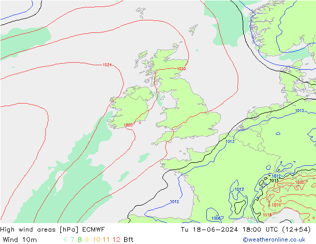 Sturmfelder ECMWF Di 18.06.2024 18 UTC