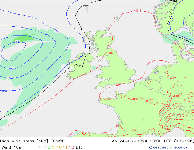 Sturmfelder ECMWF Mo 24.06.2024 18 UTC