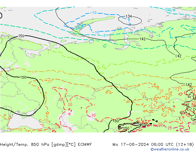 Z500/Regen(+SLP)/Z850 ECMWF ma 17.06.2024 06 UTC