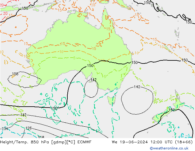Z500/Regen(+SLP)/Z850 ECMWF wo 19.06.2024 12 UTC