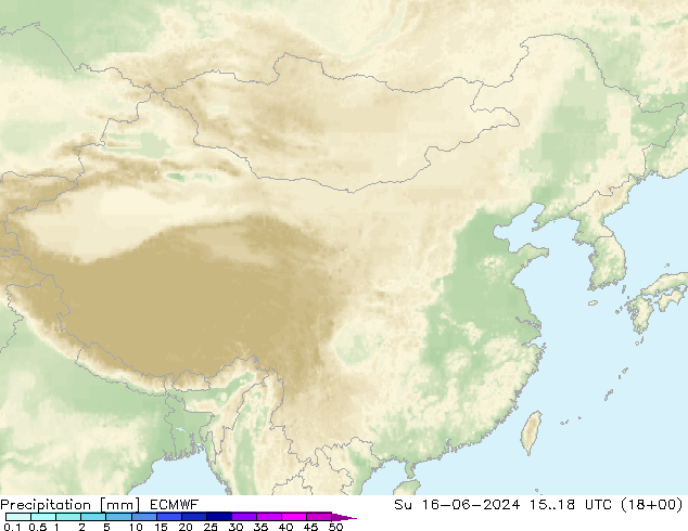 precipitação ECMWF Dom 16.06.2024 18 UTC