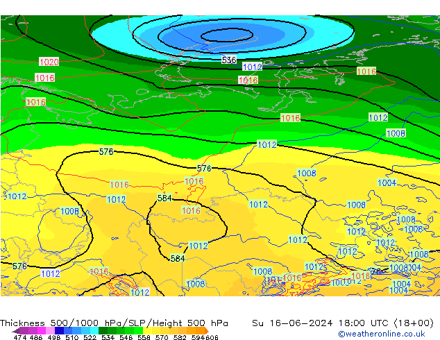 Thck 500-1000hPa ECMWF dim 16.06.2024 18 UTC