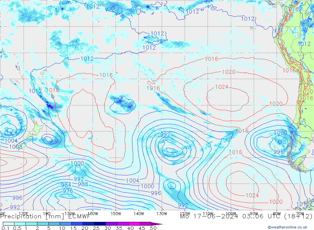 Yağış ECMWF Pzt 17.06.2024 06 UTC