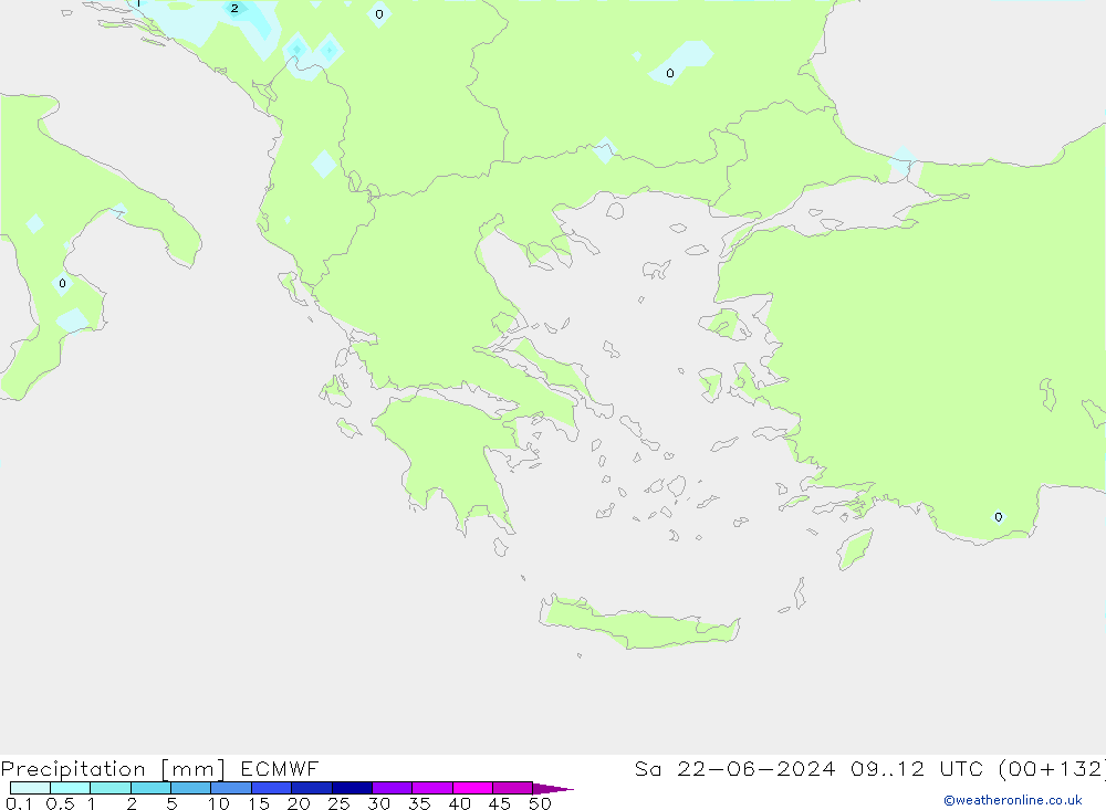 precipitação ECMWF Sáb 22.06.2024 12 UTC