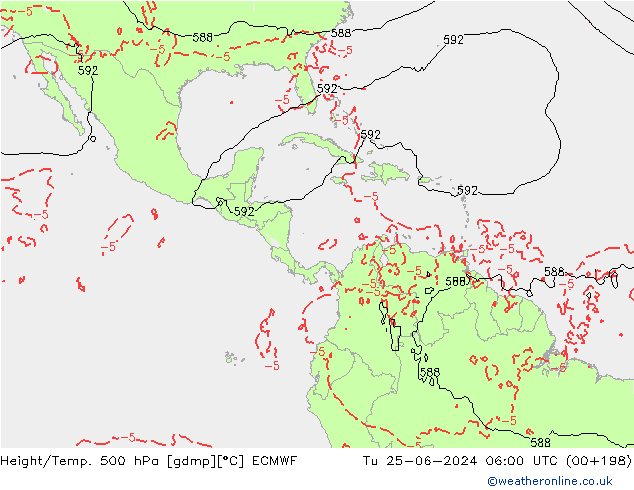 Z500/Rain (+SLP)/Z850 ECMWF ��� 25.06.2024 06 UTC