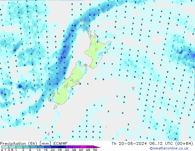 Z500/Rain (+SLP)/Z850 ECMWF Qui 20.06.2024 12 UTC