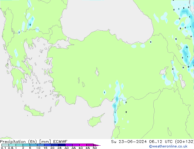 Z500/Rain (+SLP)/Z850 ECMWF dim 23.06.2024 12 UTC