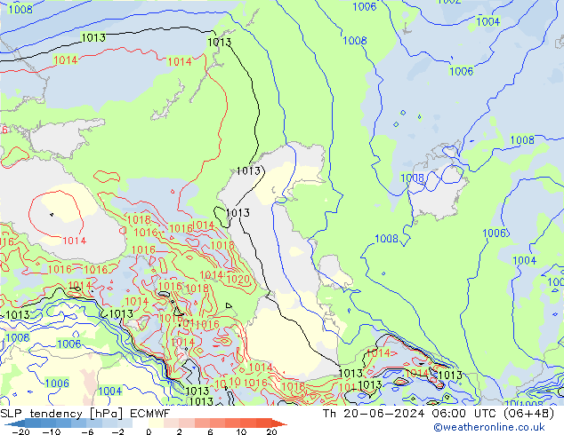 tendencja ECMWF czw. 20.06.2024 06 UTC