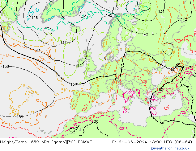 Z500/Rain (+SLP)/Z850 ECMWF  21.06.2024 18 UTC