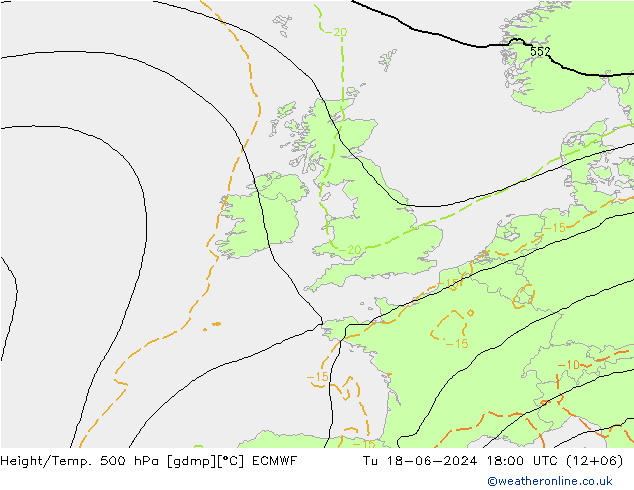 Z500/Rain (+SLP)/Z850 ECMWF Ter 18.06.2024 18 UTC