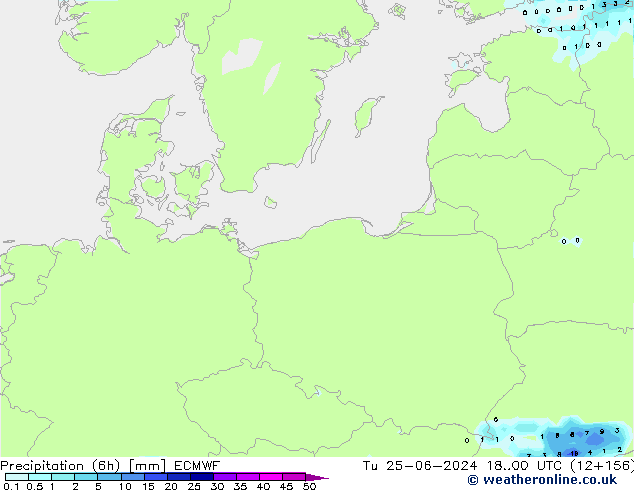 Z500/Yağmur (+YB)/Z850 ECMWF Sa 25.06.2024 00 UTC