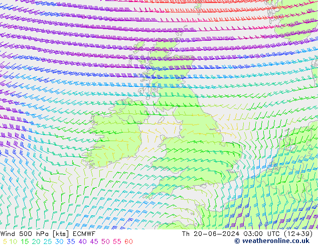 Wind 500 hPa ECMWF Do 20.06.2024 03 UTC