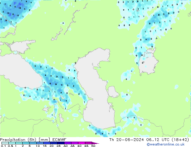 Z500/Rain (+SLP)/Z850 ECMWF Qui 20.06.2024 12 UTC