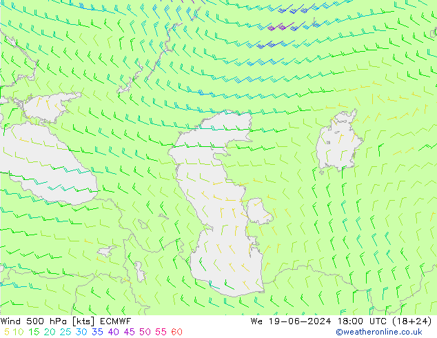  500 hPa ECMWF  19.06.2024 18 UTC