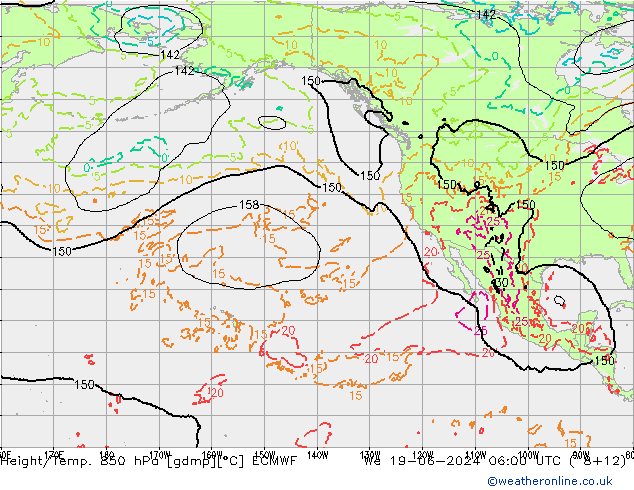 Z500/Regen(+SLP)/Z850 ECMWF wo 19.06.2024 06 UTC