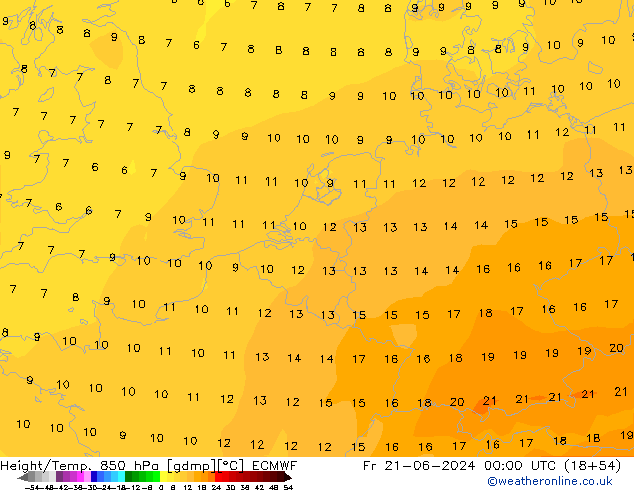 Z500/Regen(+SLP)/Z850 ECMWF vr 21.06.2024 00 UTC