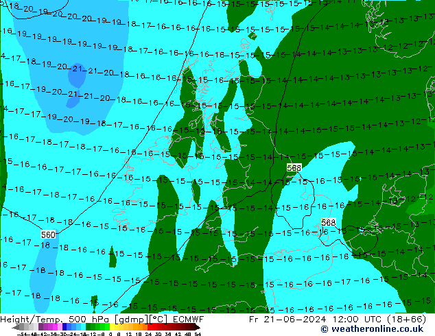 Z500/Rain (+SLP)/Z850 ECMWF vie 21.06.2024 12 UTC