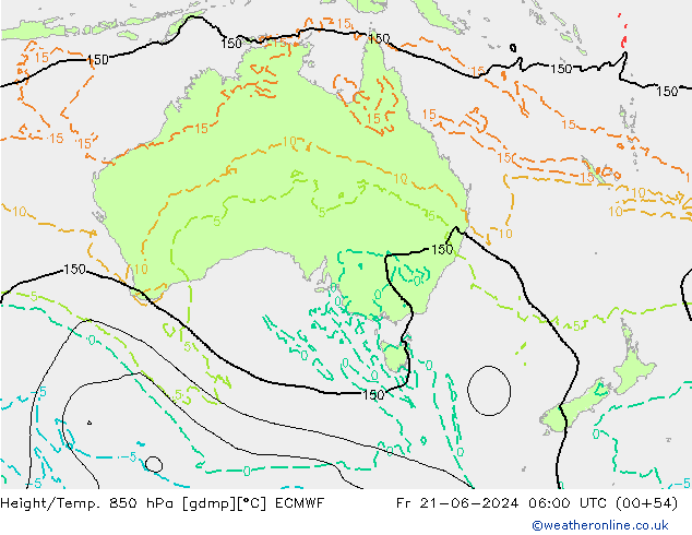 Z500/Rain (+SLP)/Z850 ECMWF Pá 21.06.2024 06 UTC