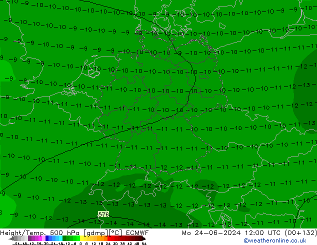 Z500/Rain (+SLP)/Z850 ECMWF Seg 24.06.2024 12 UTC