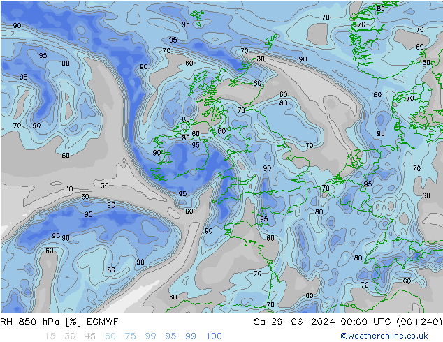 RV 850 hPa ECMWF za 29.06.2024 00 UTC