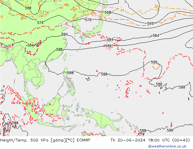 Z500/Rain (+SLP)/Z850 ECMWF Qui 20.06.2024 18 UTC