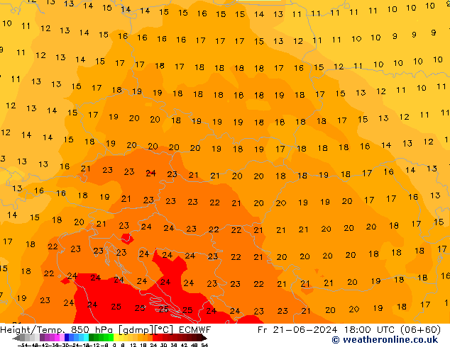 Z500/Rain (+SLP)/Z850 ECMWF vie 21.06.2024 18 UTC