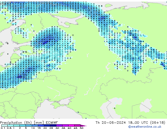 Z500/Rain (+SLP)/Z850 ECMWF Qui 20.06.2024 00 UTC