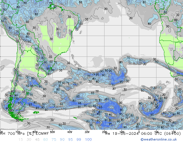 RV 700 hPa ECMWF wo 19.06.2024 06 UTC