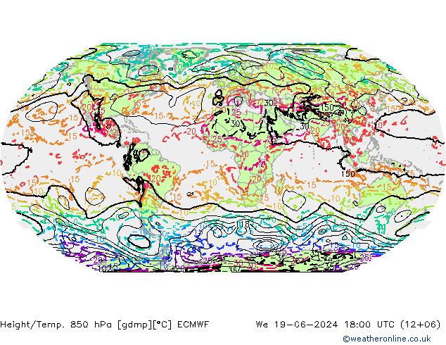 Z500/Rain (+SLP)/Z850 ECMWF ср 19.06.2024 18 UTC