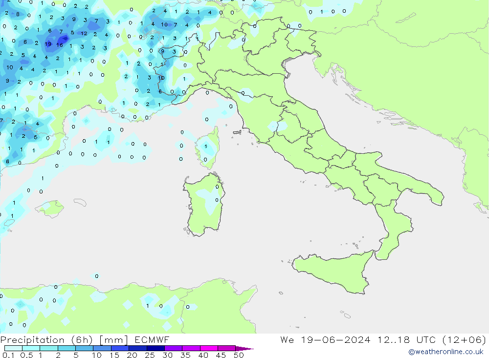 Z500/Rain (+SLP)/Z850 ECMWF St 19.06.2024 18 UTC