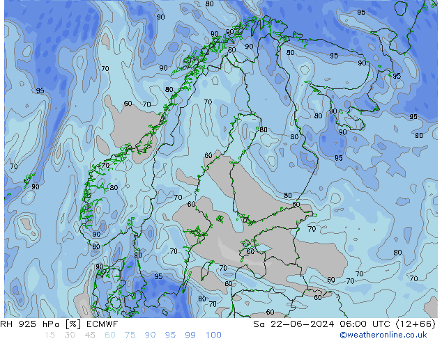 RV 925 hPa ECMWF za 22.06.2024 06 UTC