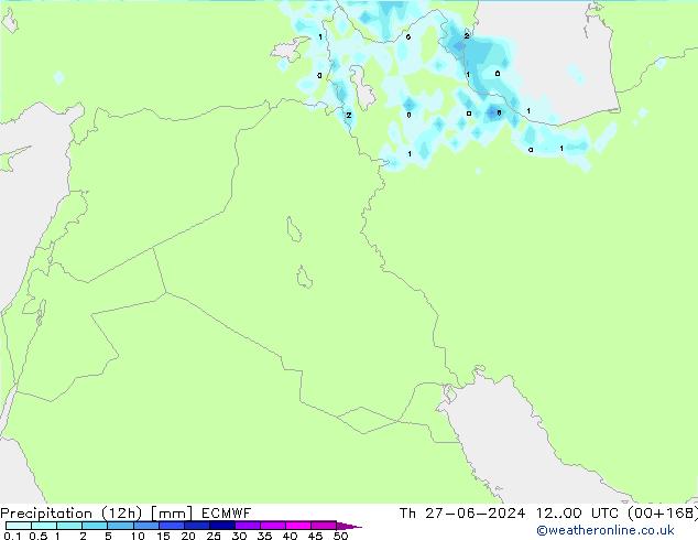 Nied. akkumuliert (12Std) ECMWF Do 27.06.2024 00 UTC