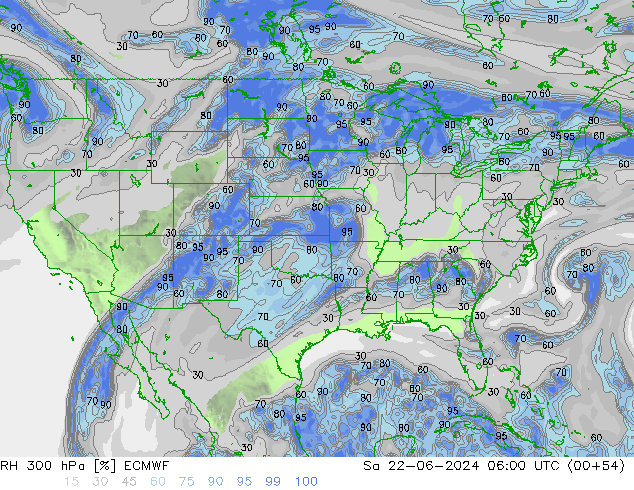 300 hPa Nispi Nem ECMWF Cts 22.06.2024 06 UTC