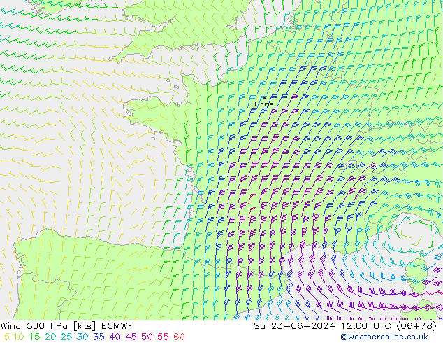  500 hPa ECMWF  23.06.2024 12 UTC