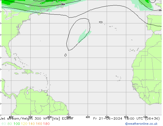 Courant-jet ECMWF ven 21.06.2024 18 UTC