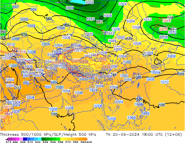 Thck 500-1000hPa ECMWF  20.06.2024 18 UTC