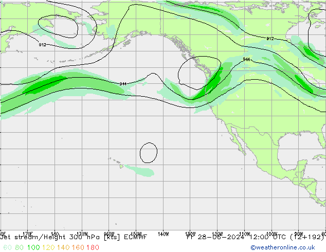 Jet Akımları ECMWF Cu 28.06.2024 12 UTC