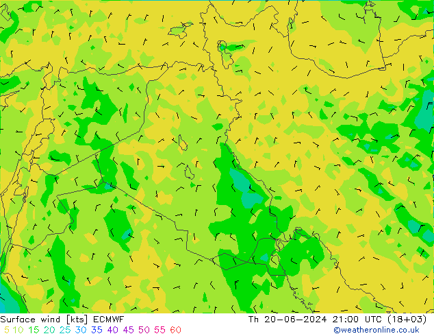 Rüzgar 10 m ECMWF Per 20.06.2024 21 UTC