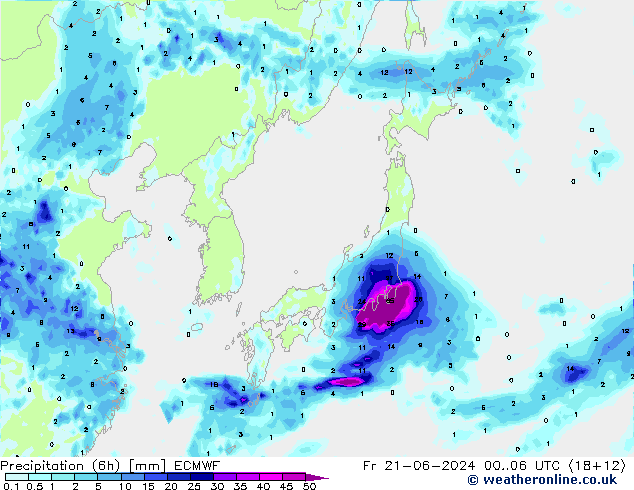 Z500/Rain (+SLP)/Z850 ECMWF Fr 21.06.2024 06 UTC