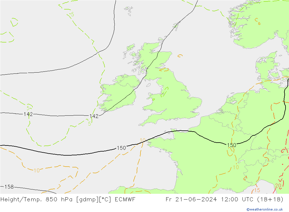 Z500/Rain (+SLP)/Z850 ECMWF Fr 21.06.2024 12 UTC